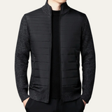 The Aberdeen Men's Cotton Quilted Knit Padded Zip Up Cardigan