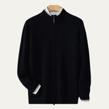 The Antibes Men’s Soft Warm Winter Knit Zip Up Wool Cardigan