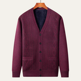The Trafalgar Men's Classic Knit Button Up Cardigan