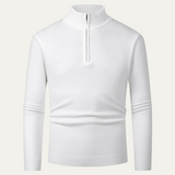 The Chester Men’s Elegant Wool Zip Knit Turtleneck Sweater
