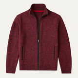 The Como Men's Warm Thick Knitted Fleece Full Zip Cardigan