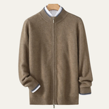 The Antibes Men’s Soft Warm Winter Knit Zip Up Wool Cardigan