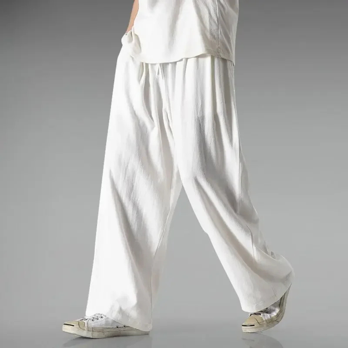 The Riverbend Men's Loose Fit Cotton Linen Pants