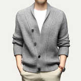 The Hebrides Men's Chunky Knit Shawl Collar Cardigan
