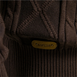 The Brecon Men's Cable Knit Button Front Cardigan