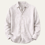 The Kensington Men’s Lightweight Loose Fit Linen Button Up Shirt