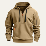 The Oakshire Men’s Tactical Durable Multi Pocket Hoodie Jacket
