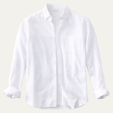The Brookmoor Men’s Classic Linen Cotton Button Up Shirt