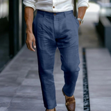 The Stonehaven Men's Ankle Length Casual Beach Trousers with Pockets