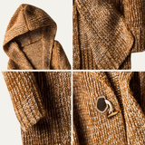 The Porto Cesareo Men’s Warm Casual Thick Knitted Hooded Sweater
