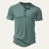 The Bathwick Men’s Breathable Henley Collar Summer T Shirt