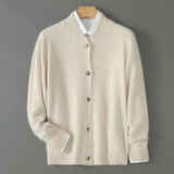 The Coimbra Men’s Elegant Stand Collar Cashmere Cardigan