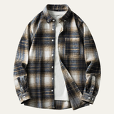 The Carpi Men’s Plaid Casual Flannel Shirt