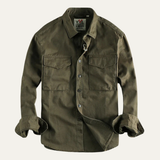 The Oak River Men's Safari Style Button Up Workwear Shirt