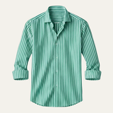 The Buckhead Men’s Lightweight Smart Fit Striped Linen Shirt