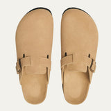 The Amalfi Men's Beige Old Money Suede Moccasin Slipper