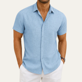 The Belluno Men's Short Sleeve Button Shirt