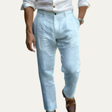 The Elmwood Ridge Men’s Cotton Linen Ankle Length Pants