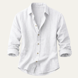 The Meadowrun Men’s Linen Trendy Button Up Shirt