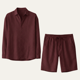 The Brighton Men’s Relaxed Oversized Linen Button Up Shirt