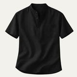 The Sardinia Men’s Casual Linen Henley Summer Shirt