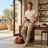 The Greenhaven Men’s Elegant Lightweight Summer Linen Pants