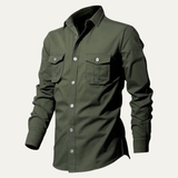 The Brookwater Men’s Retro Solid Button Up Shirt