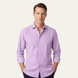 The Buckhead Men’s Lightweight Smart Fit Striped Linen Shirt