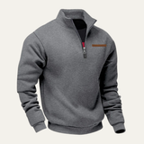 The Silverbrook Men’s Warm Stand Collar Trendy Half Zip Sweater