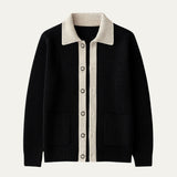 The Inverness Elegant Wool Cardigan with Pockets for Men