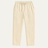 The Colchester Men's Old Money Beige Linen Pants