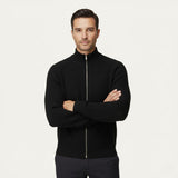 The Richmend Men’s Elegant Merino Wool Zip Up Cardigan
