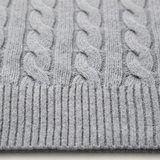 The Pesaro Men’s Cable Knit High Neck Quarter Zip Sweater