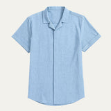 The Lisbon Linen Short Sleeve Shirt for Men