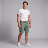 The Harrington Men’s Multi Pocket Tactical Cargo Shorts with Belt