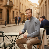 The Crestfield Quarter Zip Sweater – Men's 100% Soft Luxury Wool Knit Sweater