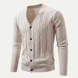 The Siracusa Men's Slim Fit Knit Cardigan