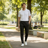 The Pineview Park Men’s Lightweight  Loose Fit Pleated Straight Leg Pants