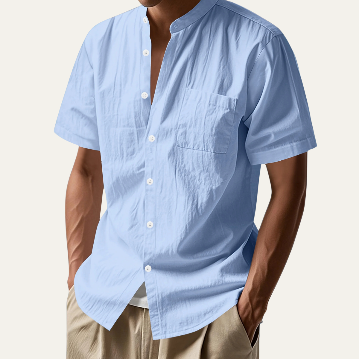 The Westmount Men’s Lightweight Linen Button Up Shirt