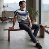 The Porto Cesareo Men’s Striped Cashmere Knit T Shirt