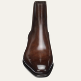 The Manduria Men’s Elegant Polished Classic Leather Ankle Dress Boots