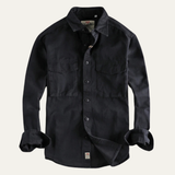 The Oak River Men's Safari Style Button Up Workwear Shirt