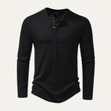 The Berkshire Men’s Casual Button Neck Henley Cotton T Shirt