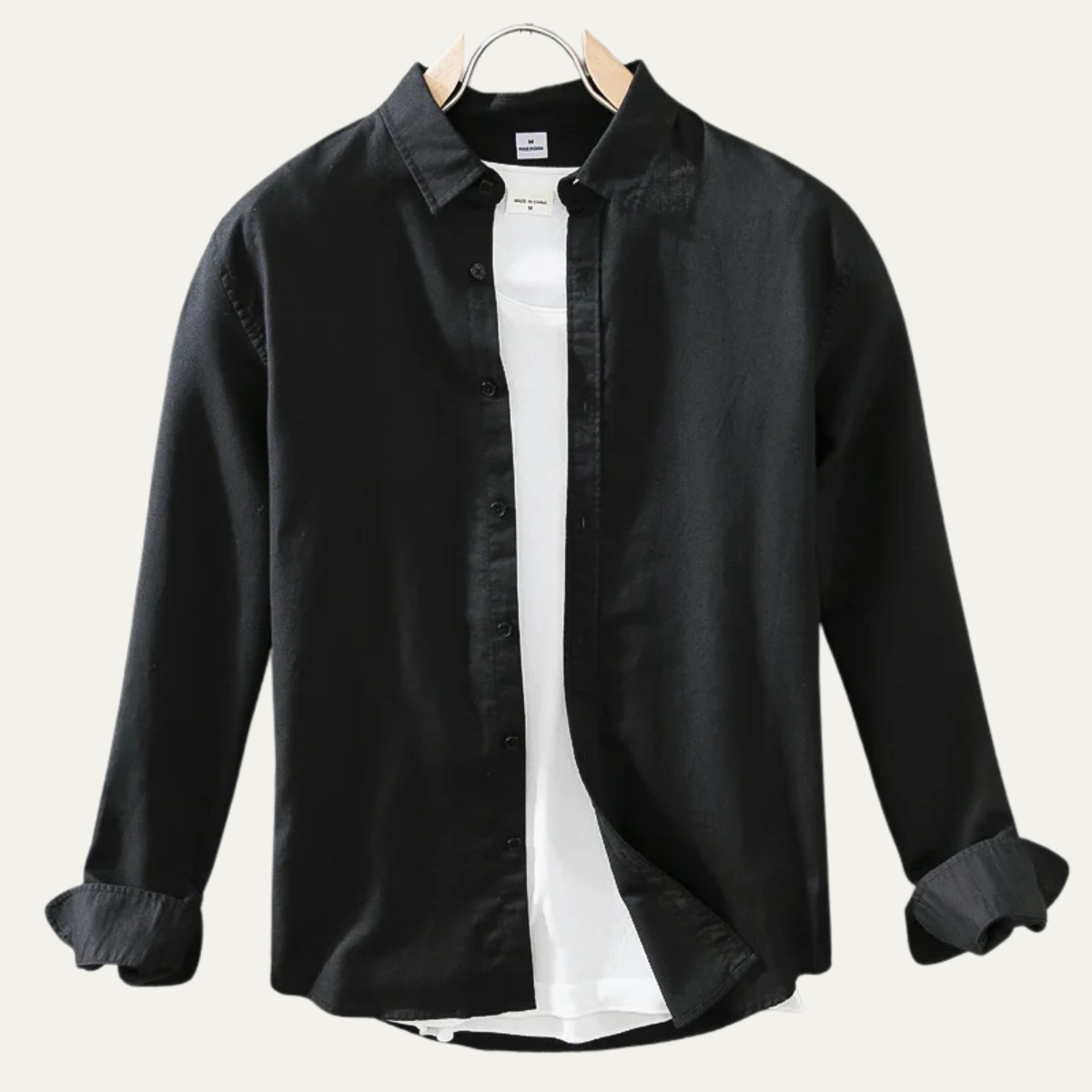 The Brookmoor Men’s Classic Linen Cotton Button Up Shirt