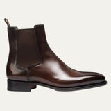 The Manduria Men’s Elegant Polished Classic Leather Ankle Dress Boots