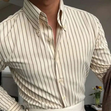 The Moltrasio Men’s Contrast Stripe Business Shirt