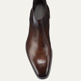 The Manduria Men’s Elegant Polished Classic Leather Ankle Dress Boots
