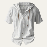 The Fairhaven Ridge Men’s Lightweight Hooded Cotton Linen Shirt