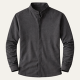 The Corniglia Men’s Slim Fit Stand Collar Knit Shirt