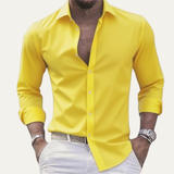 The Lezzeno Men’s Solid Colour Stretch Lightweight Shirt
